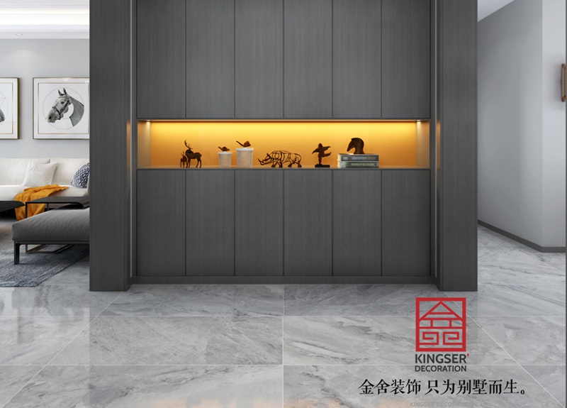 榮盛華府200平米現(xiàn)代風格裝修-玄關
