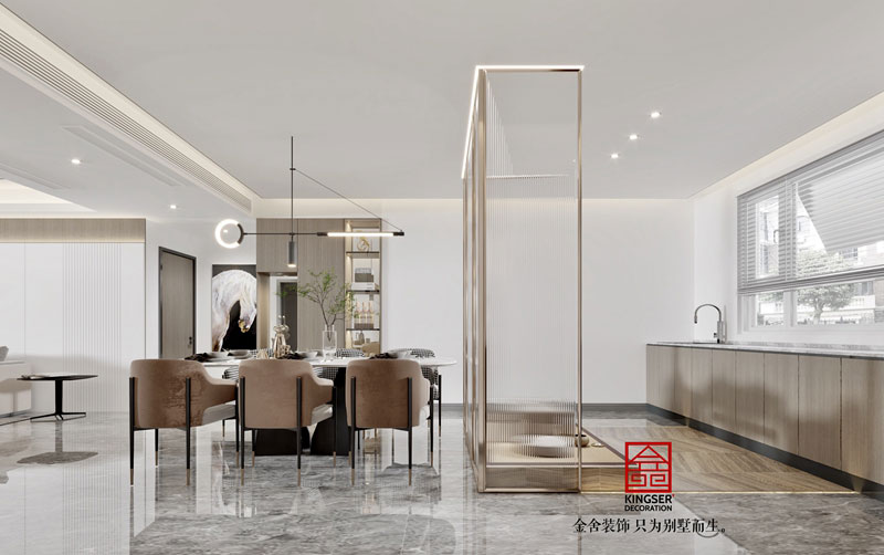 鉑宮后海180平-現代輕奢-餐廳