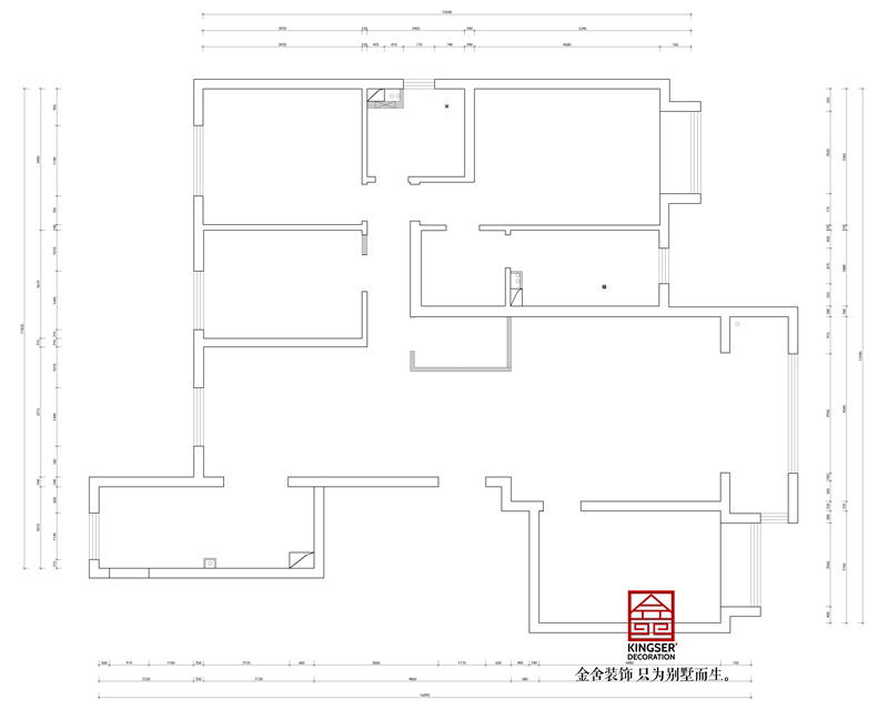 東南智匯城191平米戶型設計平面布局圖