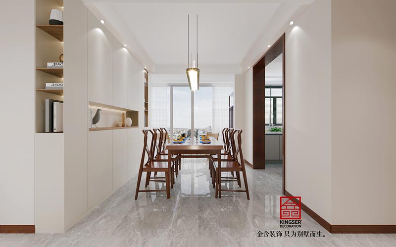 方北小區105㎡現代新中式風格裝修設計
