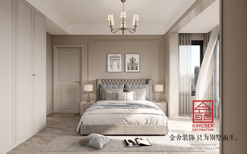 漢王府裝修160平現(xiàn)代美式風格效果圖