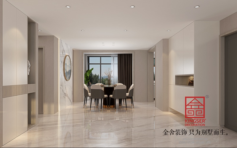 榮盛遠見178平現代新中式風格裝修效果圖